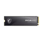 MSI SPATIUM M560 PCIe 5.0 NVMe M.2 Internal SSD, 2TB Capacity, Up to 10300 MB/s Sequential Read & 8700 MB/s Sequential Write Speed, 1200 TBW, 3D NAND Flash Memory