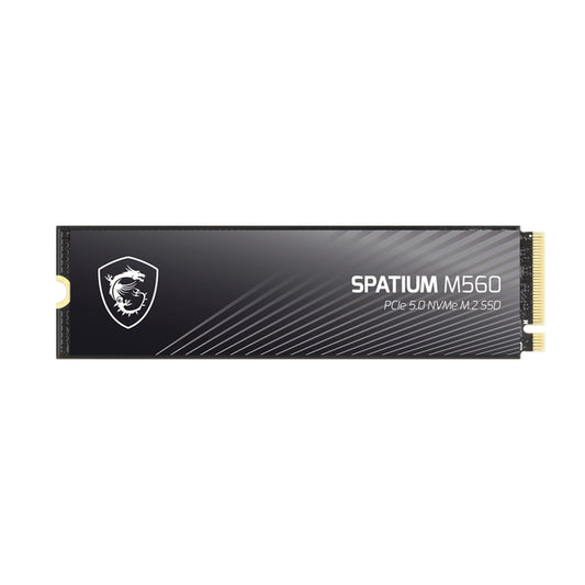 MSI SPATIUM M560 PCIe 5.0 NVMe M.2 Internal SSD, 2TB Capacity, Up to 10300 MB/s Sequential Read & 8700 MB/s Sequential Write Speed, 1200 TBW, 3D NAND Flash Memory