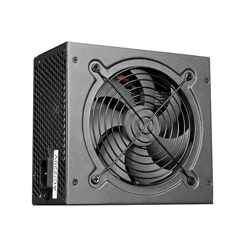 WJCoolMan VP700 Non-Modular ATX Power Supply, 700W Power, 80 Plus Bronze, 120mm Fan, 12V Output Design, Active PFC, Multiple Protection, Black