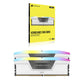 Corsair VENGEANCE RGB 32GB (2x16GB) CL36-48-48-104 1.35V, DDR5 DRAM 6400MT/s,Intel XMP 3.0, White | MH32GX5M2B6400C36W