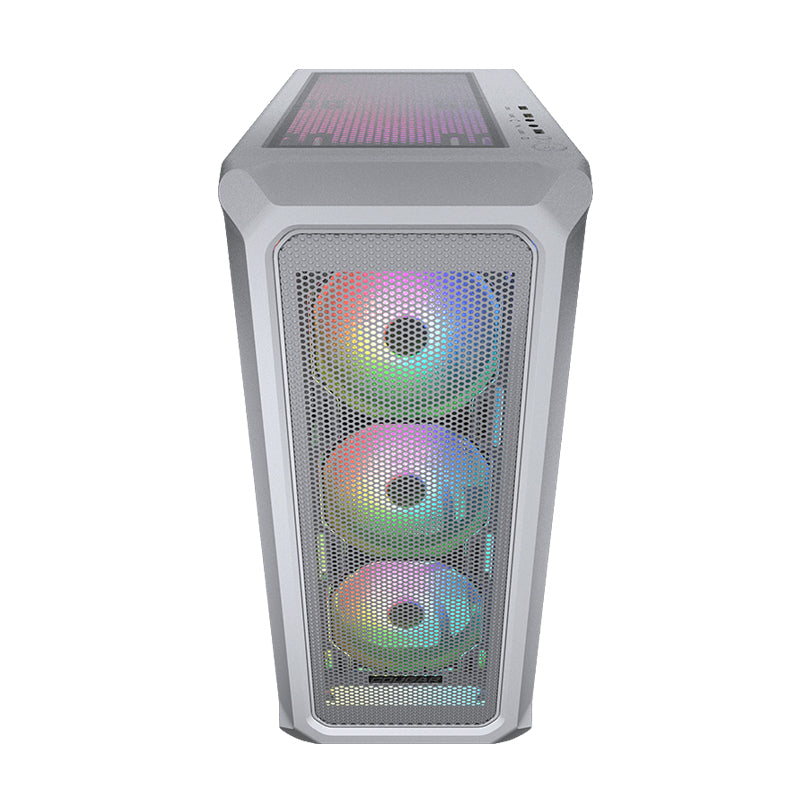 Cougar Archon 2 Mesh RGB, Elegant ARGB Mid Tower Case with Powerful Mesh Intakes, White
