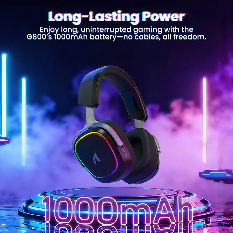 ATTACK SHARK G800 Wireless Black Gaming HEADSET Tri-Mode  (2.4G/BT/Wired)