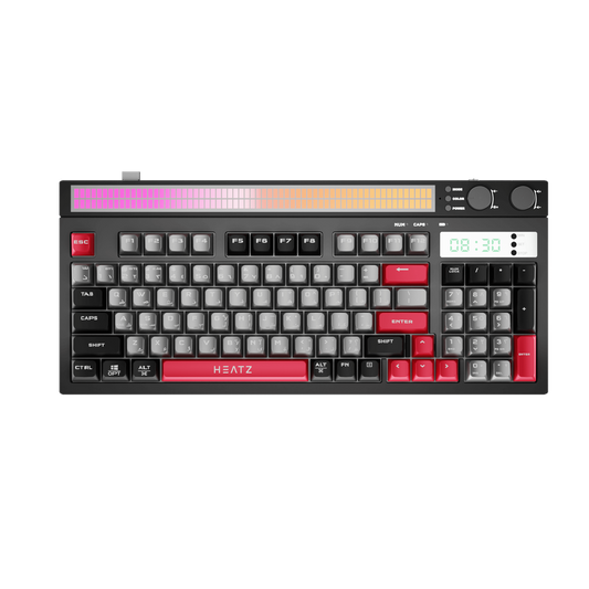 Heatz 3 Mode Bluetooth 5.3 Type-C wired keyboard ZK30 Games Corner 