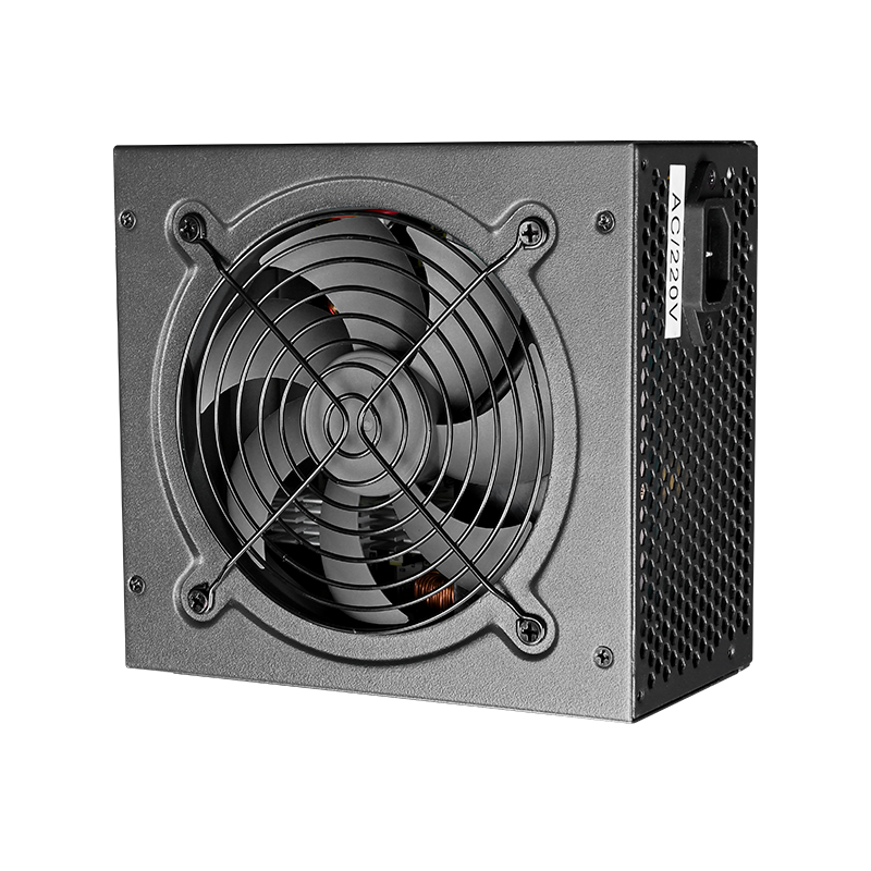 WJCoolMan VP700 Non-Modular ATX Power Supply, 700W Power, 80 Plus Bronze, 120mm Fan, 12V Output Design, Active PFC, Multiple Protection, Black