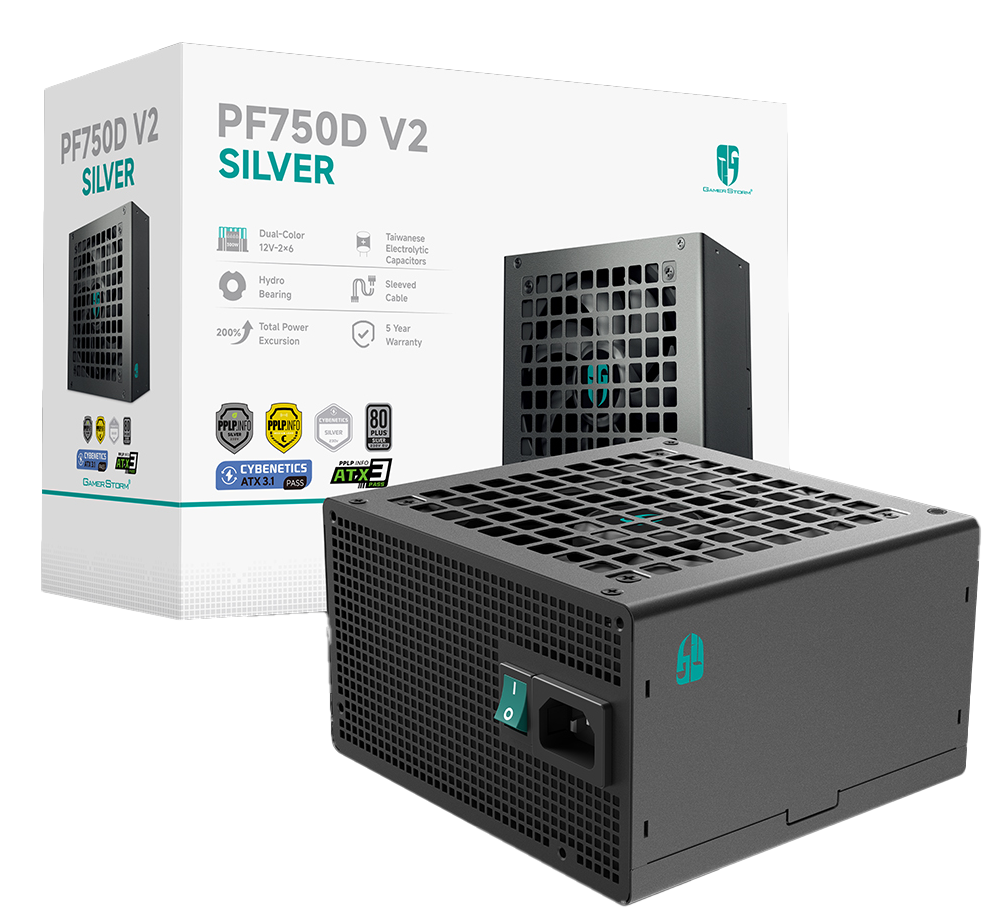 DeepCool GamerStorm PF750D V2 750W 80+ Silver Power Supply