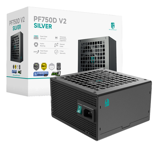 DeepCool GamerStorm PF750D V2 750W 80+ Silver Power Supply