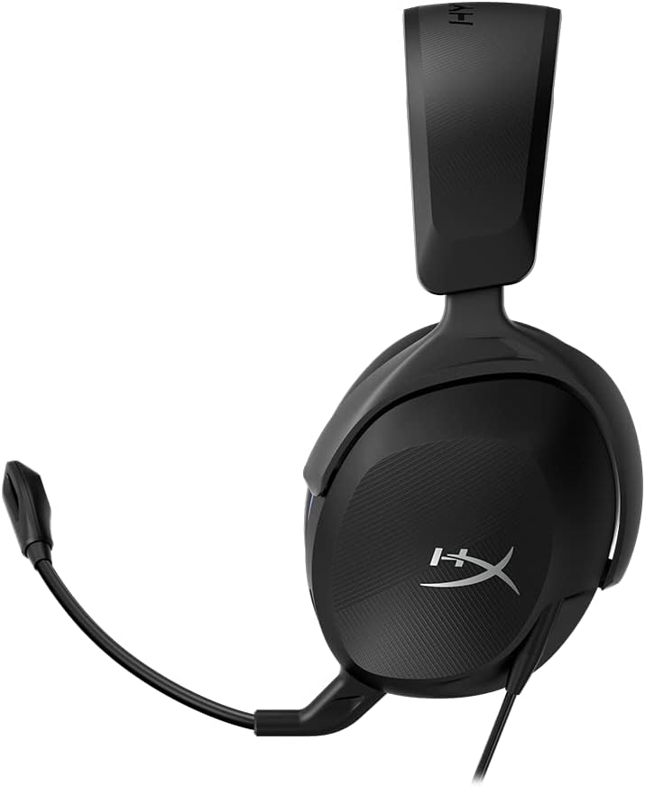 HyperX Cloud Stinger 2 Core - Gaming Headset for Playstation, Lightweight Over-Ear Headset with mic, Swivel-to-Mute Function, 40mm Drivers - Black