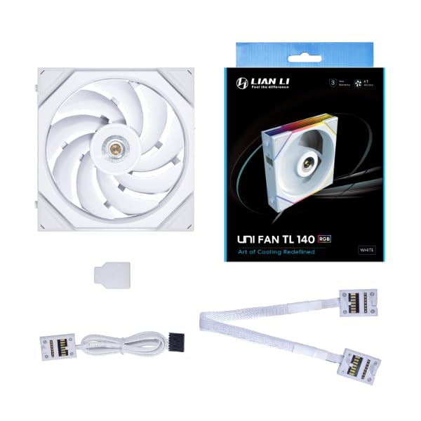 Lian-Li UNI Fan TL 140mm RGB Case Fan - White-14TL1W