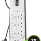 Belkin 6 Way 2 Meter Surge Protection Strip with x 2.4 Ampere USB Charging