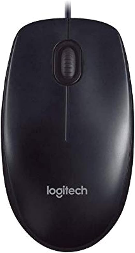 Logitech M90 USB Wired Mouse - Black