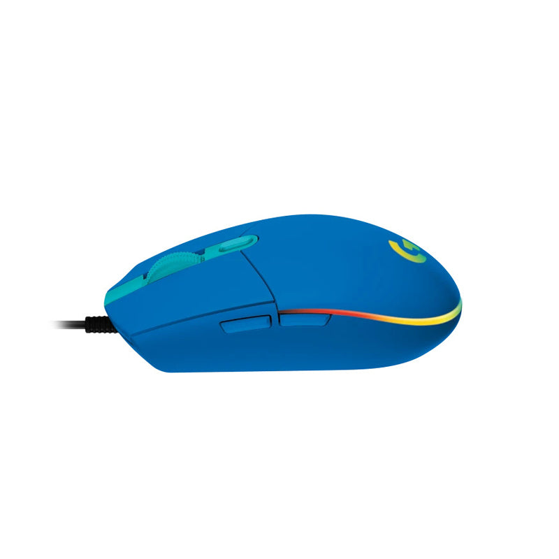Logitech G203 Lightsync RGB Lighting 800 DPI, 6 programmable buttons Optical Wired Gaming Mouse -Blue