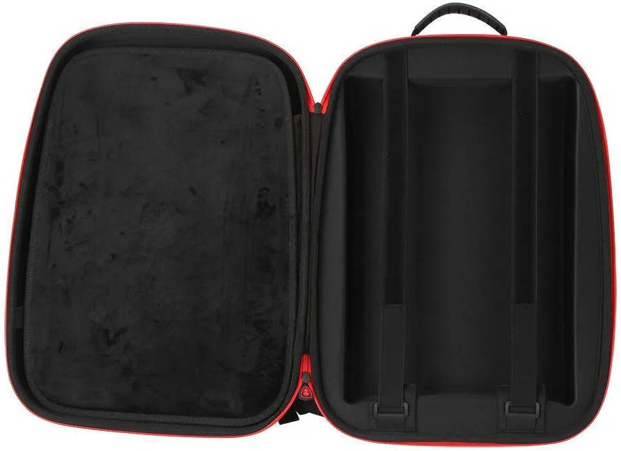 DeadSkull PS5 Carrying Backpack, Polyester & EPE Material, Canvas Shell, Dacron Lining, Shockproof, Dustproof, Red