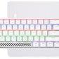 GamerTek Alpha Pack 3-in-1 Gaming Bundle White - Mechanical Keyboard, Gaming Mouse & Mouse Pad