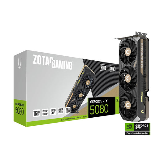 ZOTAC GAMING GeForce RTX 5080 SOLID CORE Graphics Card.