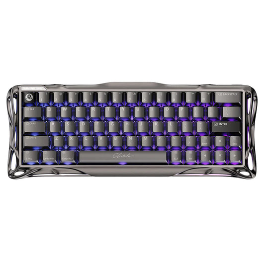 GravaStar Mercury V60 Pro Deluxe Edition, Aluminum Magnetic Gaming Keyboard 8kHz Polling & Dual Keycap Gift Set, GunMetal | V60 Pro Deluxe Games Corner 