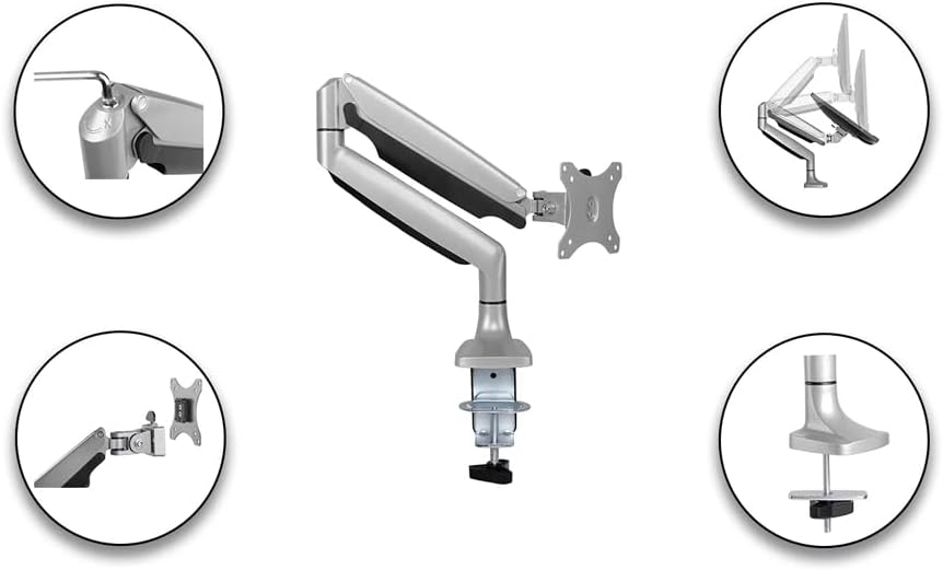 Skill Tech SH 100 C012 Premium Single Monitor Ergonomic Arm