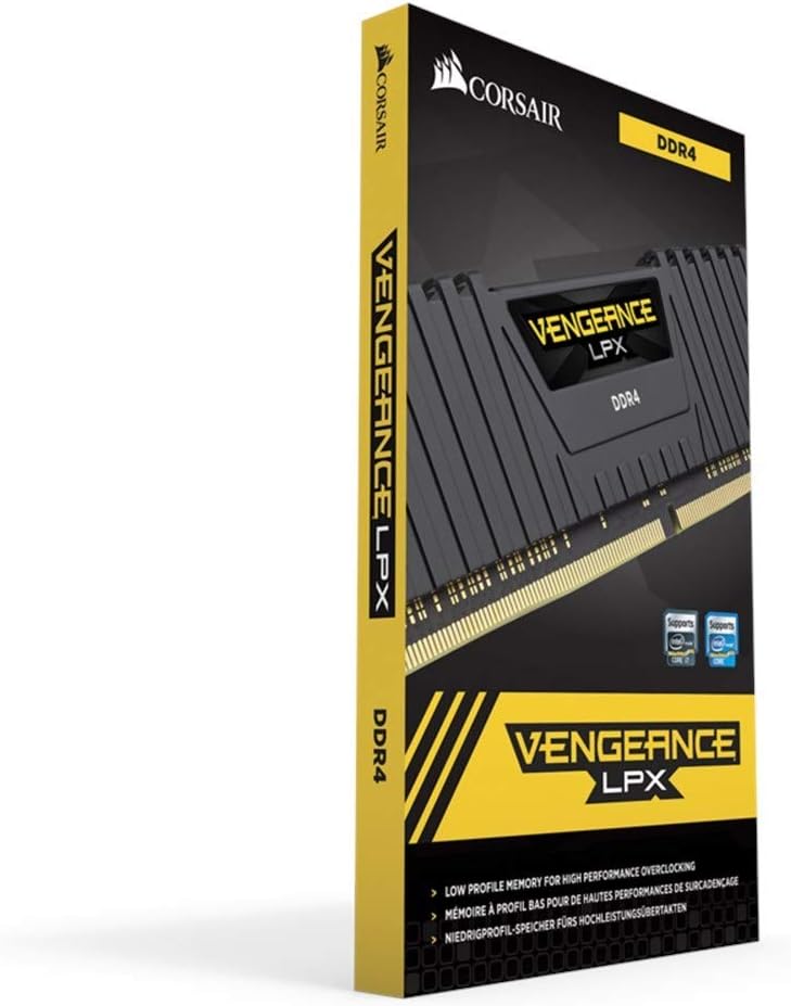 Corsair Vengeance LPX DDR4 RAM 16GB (2x8GB) 3600MHz CL18-22-22-42 1.35V Intel AMD Desktop Computer Memory,Black-GC