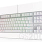 GameStop GS200 RGB Gaming Mechanical Keyboard - Outemu Brown Switches - 1000Hz Polling Rate - FPS Sniper (White)