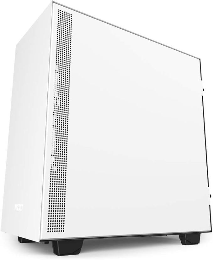 NZXT H510 - CA-H510B-W1 - Compact ATX Mid-Tower PC Gaming Case - Front I/O USB Type-C Port - Tempered Glass Side Panel - Cable Management System - Water-Cooling Ready - White/Black