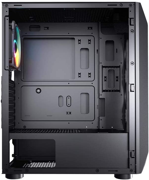 Cougar Mx410 Mesh-G RGB Powerful Airflow And Compact Mid-Tower Case With Tempered Glass, Dual RGB Strips And 4 X RGB Fans