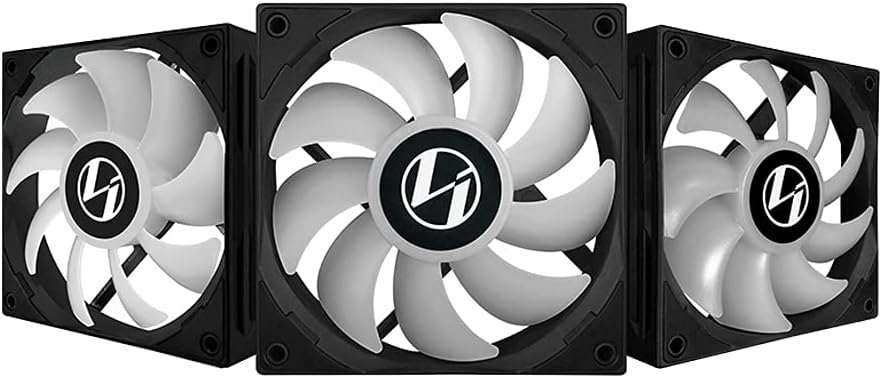 Lian Li ST120-3B Black 3 Pack, ARGB 120mm LED PWM, with Fan Controller