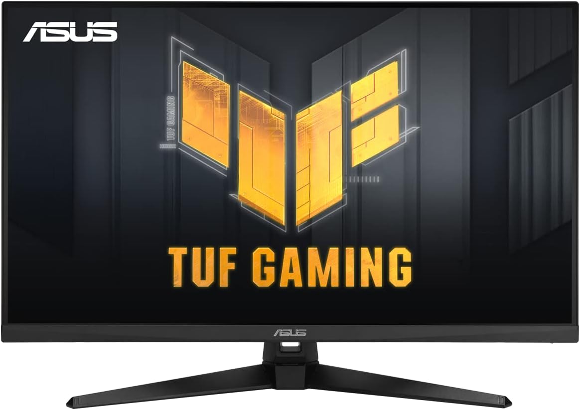 ASUS TUF VG32UQA1A Gaming 32'' 4K UHD HDR DSC VA Gaming Monitor, 160Hz Refresh Rate & 1ms (MPRT), ELMB Sync, Freesync Premium, Speakers, 120% sRGB, DisplayHDR 400, DP/HDMI, Black | 90LM08L0-B01970