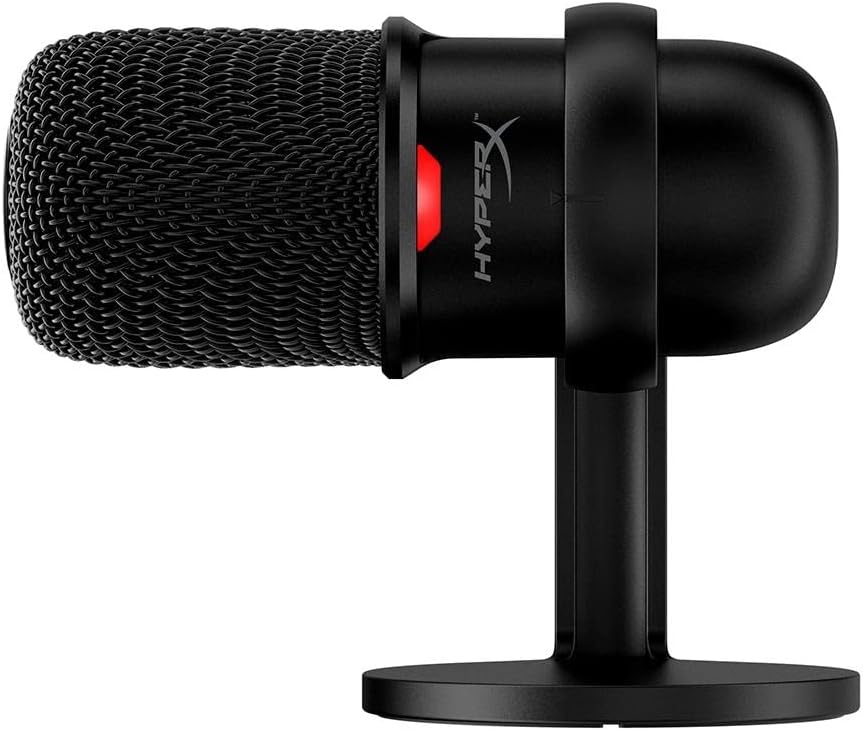 HYPERX SOLOCAST – USB CONDENSER GAMING MICROPHONE, FOR PC, PS4, PS5 AND MAC, TAP-TO-MUTE SENSOR, CARDIOID POLAR PATTERN, GREAT FOR GAMING, STREAMING, PODCASTS, TWITCH, YOUTUBE, DISCORD