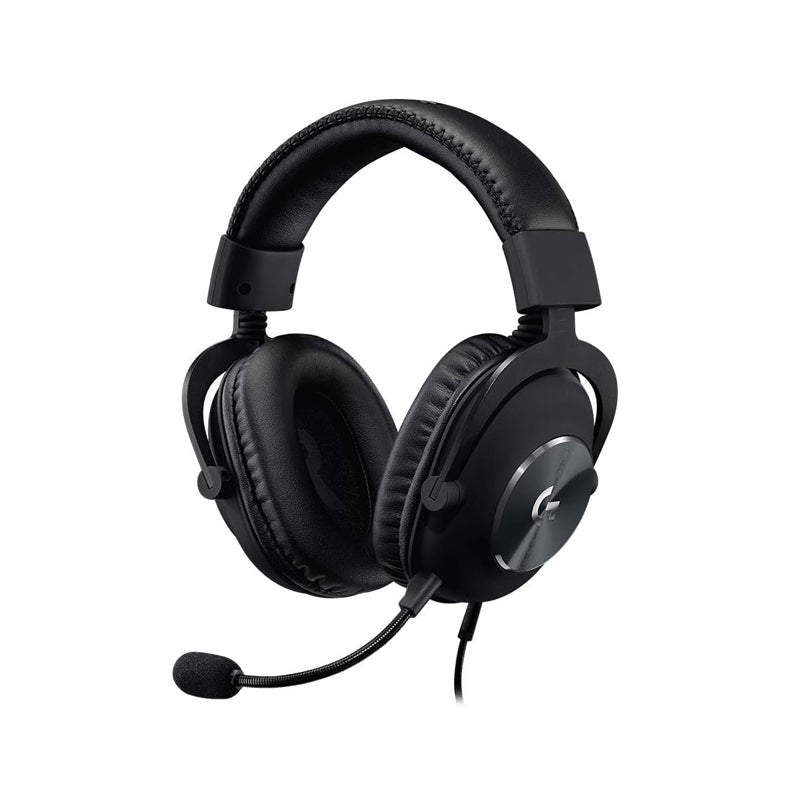 Logitech G Pro X Wired Gaming Headset: Blue VO!CE Detachable Boom Mic, DTS 7.1, 50 mm Drivers, USB/3.5mm Aux, Spare Memory Foam Ear Pads, USB DAC & Bag Included, for PC, Xbox, PS5, PS4 - Black