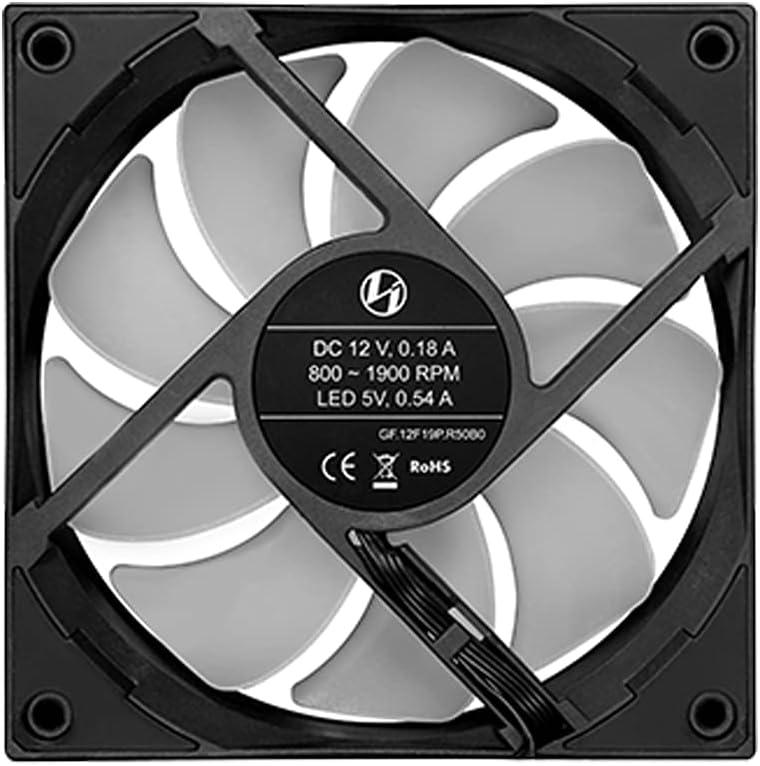 Lian Li ST120-3B Black 3 Pack, ARGB 120mm LED PWM, with Fan Controller