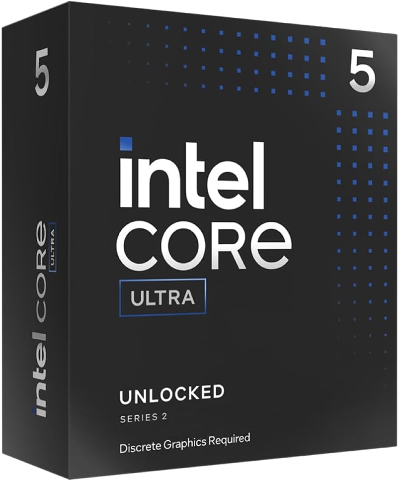Intel Core Ultra 5 Desktop Processor 245KF - 14 cores (6 P-cores + 8 E-cores) up to 5.2 GHz (Tray)