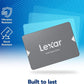 Lexar 1TB NS100 SSD 2.5” SATA III Internal Solid State Drive, Up to 550MB/s Read, Gray (LNS100-1TRBNA)