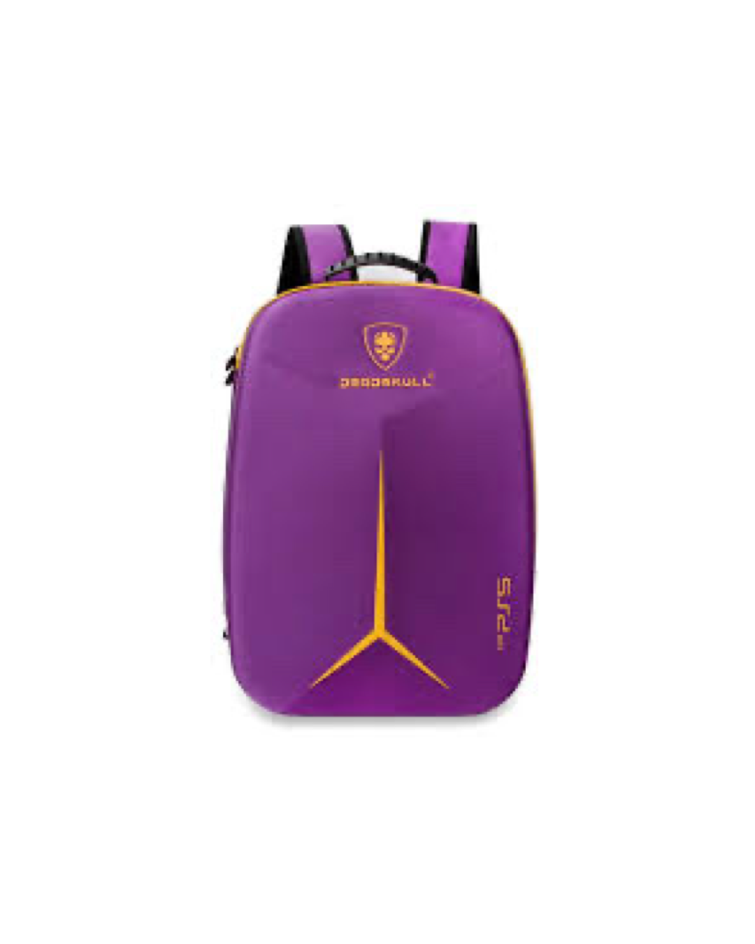 DeadSkull PS5 Carrying Backpack, Polyester & EPE Material, Canvas Shell, Dacron Lining, Shockproof, Dustproof, Purple