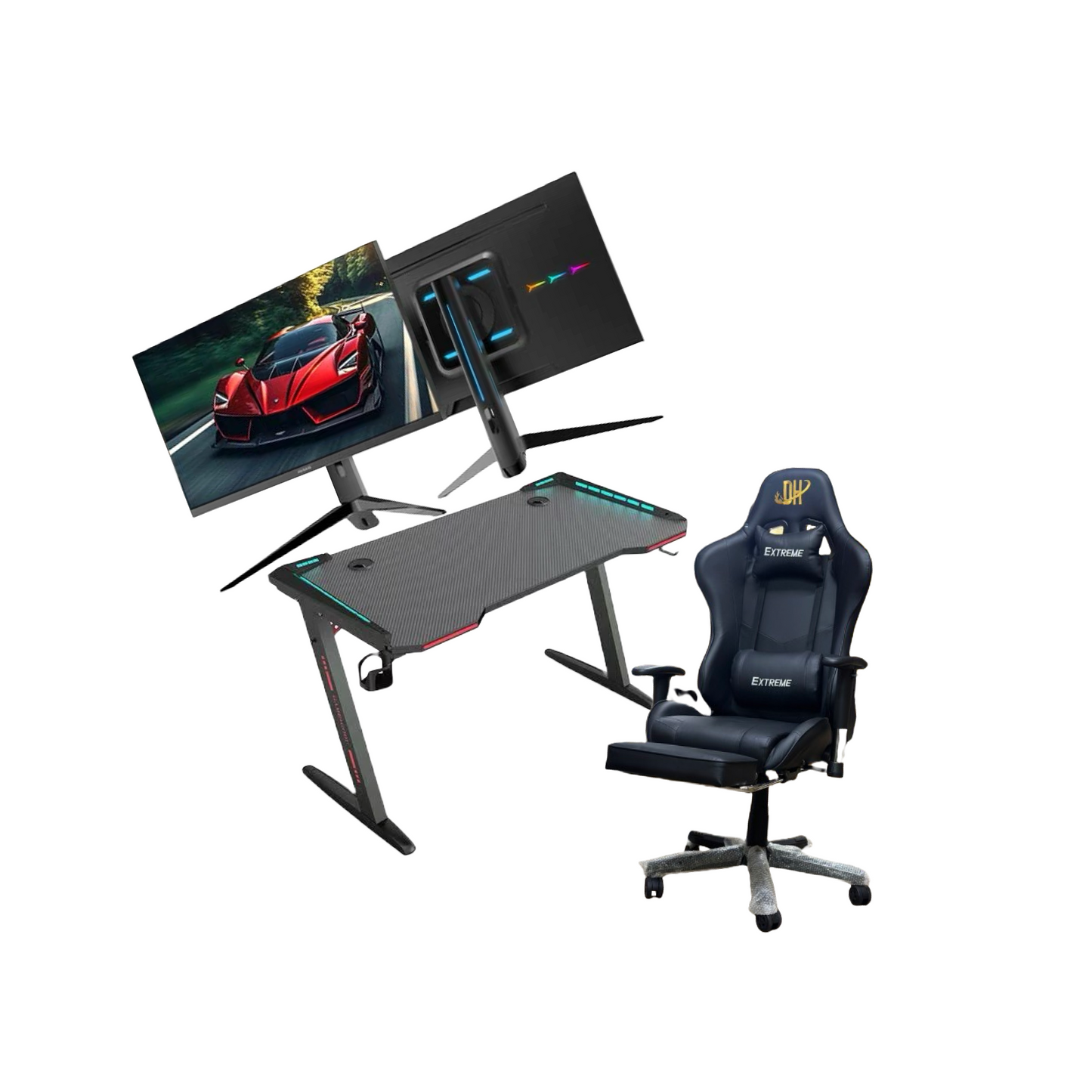 gaming monitor&chair&table bundle offer