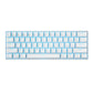 Royal Kludge Rk-61 Tri-modes 61 Keys Blue Switch White Rgb Hot-swap Wired Gaming Keyboard,RK61SM-WHIT-Q,