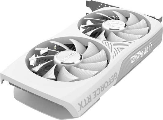 ZOTAC Gaming GeForce RTX 4060 8GB Twin Edge OC White Edition DLSS 3 8GB GDDR6 128-bit 17 Gbps PCIE 4.0 Compact Gaming Graphics Card, ZT-D40600Q-10M