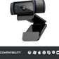 Logitech HD Pro Webcam C920, Widescreen Video Calling and Recording, 1080p Camera, Desktop or Laptop Webcam
