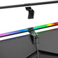 RGB Monitor Light Bar for Curved & Flat Screens, Eye-Care LED Screen Lamp with 9 Modes & Dimmable Frontlight