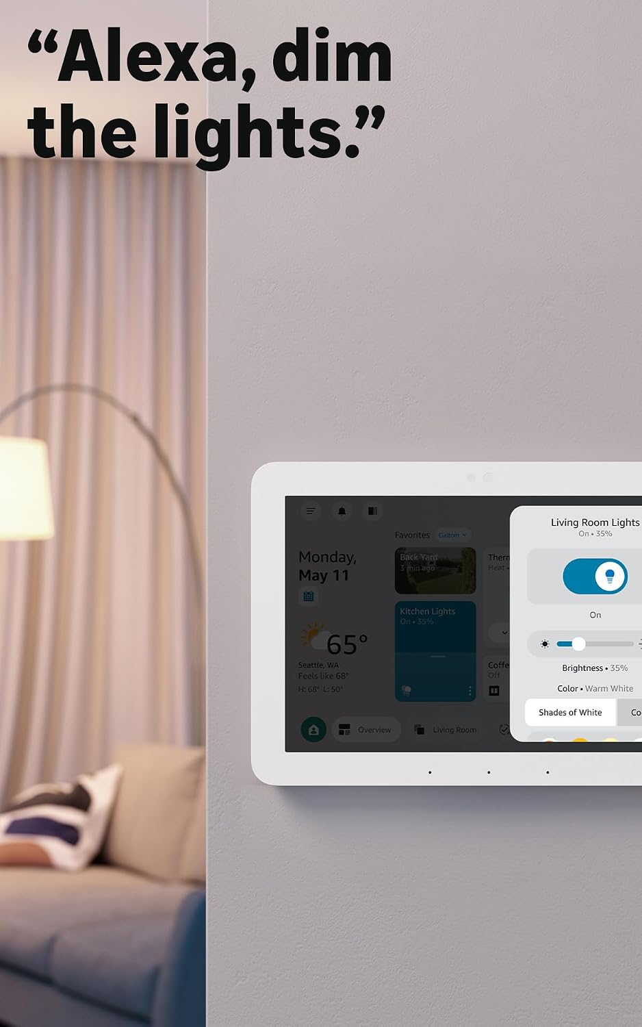 Amazon Echo Hub (Newest Model), 8” Smart Home Control Panel with Alexa+, Customizable Touchscreen, Smart Home Hub for Lights, Cameras, Locks, Plugs & Compatible Devices
