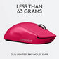 Logitech G PRO X Superlight Wireless Gaming Mouse, Ultra-Lightweight, Compatible with PC/Mac - Magenta