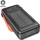 Green Lion Solar Portable Power Bank 30000mAh PD 20W QC3.0 - Black