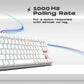 GameStop GS200 RGB Gaming Mechanical Keyboard - Outemu Brown Switches - 1000Hz Polling Rate - FPS Sniper (White)