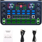 X60 Podcast Recording Equipment with Podcast Mixer,Voice Changer for Voice Chat and Cool Lights,Sound Card,DJ Audio Mixer Interface for Live Streaming Brand: SIBORIE
