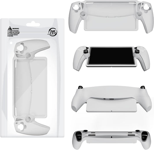 Protector Cover Silicone Case Compatible with PS5 Portal Remote Player,Anti-Scratch Protective Skin for Playstation Portal Handheld Console-White
