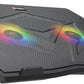 MEETION CP2020 Cooler Pad – Quiet Adjustable RGB Gaming Laptop Cooling Pad – With Dual Fans – Up to 14 Inch – 2*USB | MT-CP2020