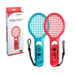 DOBE 2 Pack Tennis Racket for Nintendo Switch Joy-Con Controller Grips Tennis Racket with Hand Straps for Mario Tennis Aces (Blue and Red)