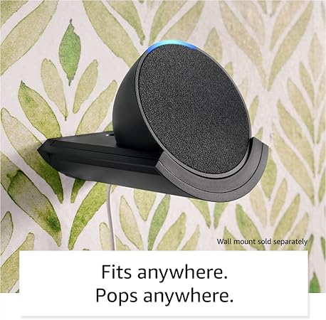 Amazon Echo Pop | Alexa fits in anywhere: bedroom, living room, bathroom, office, and small spaces | Lavender Bloom