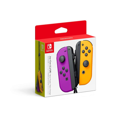 Nintendo Neon Purple/Neon Orange Joy-Con (L-R) - Switch Games Corner 