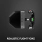 Logitech G Saitek Pro Flight Yoke System, Professional Simulation Yoke And Throttle Quadrant, 3 Modes,