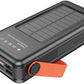 Green Lion Solar Portable Power Bank 30000mAh PD 20W QC3.0 - Black