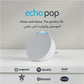 ECHO POP | FULL SOUND COMPACT SMART SPEAKER WITH ALEXA | GLACIER WHITE